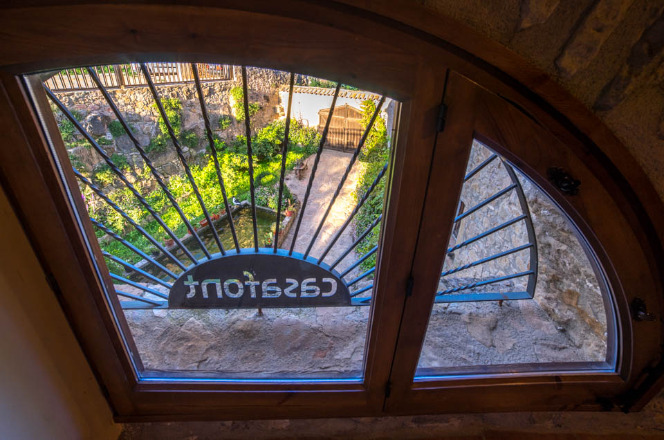 Dining room window at Casafont II